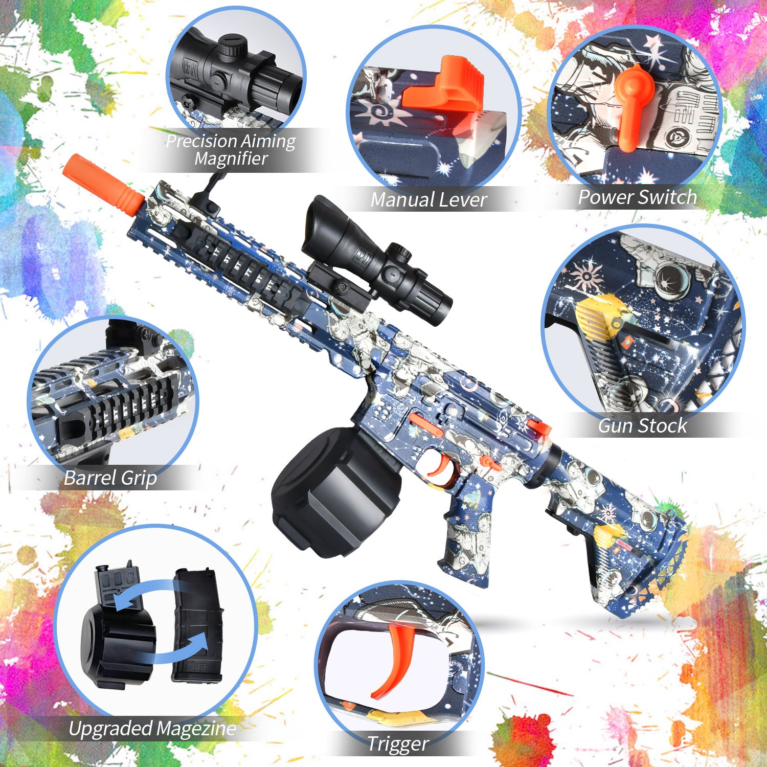 SOFITEN Gel Blasters M416 - Rich Accessories