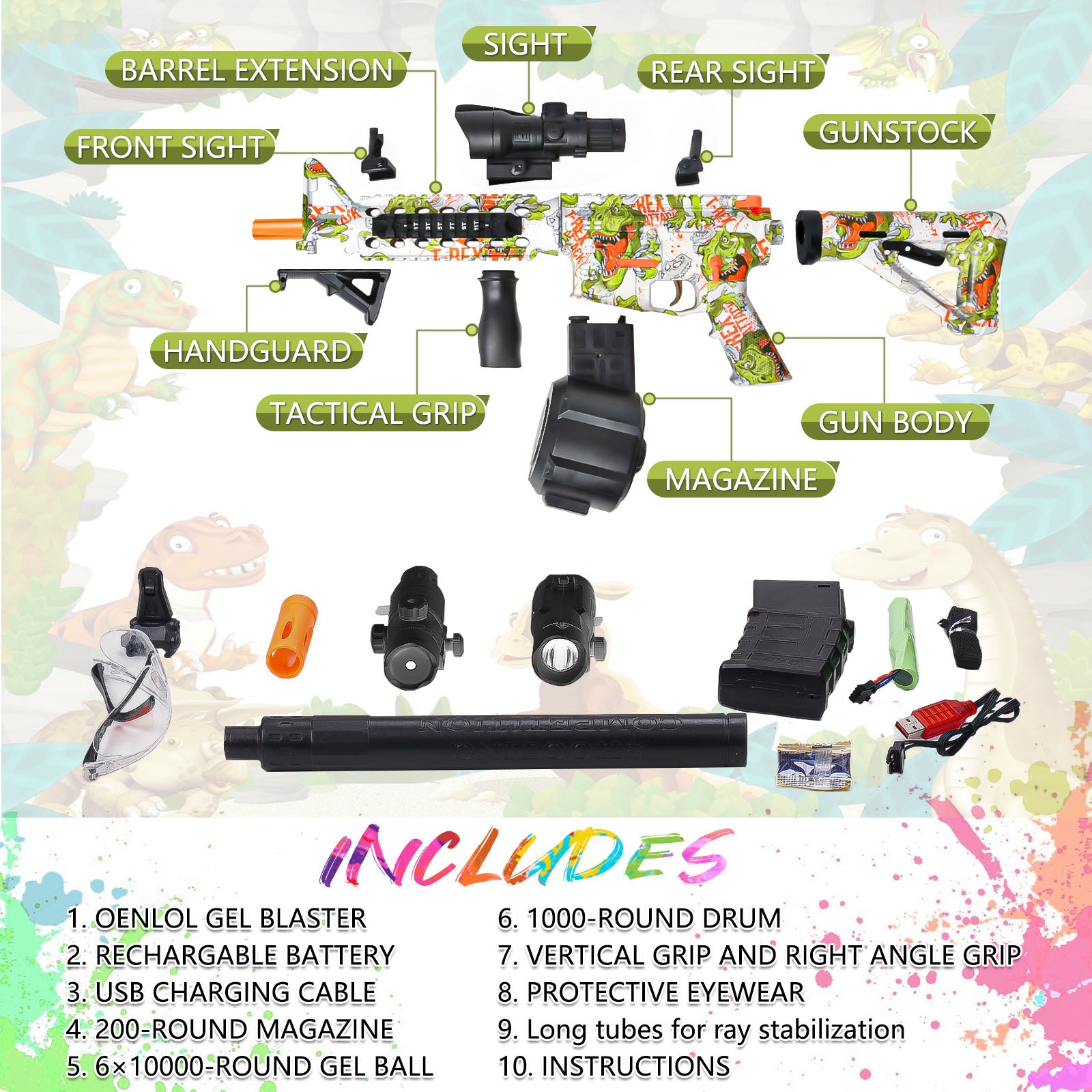 SOFITEN Gel Blasters M416 - Rich Accessories