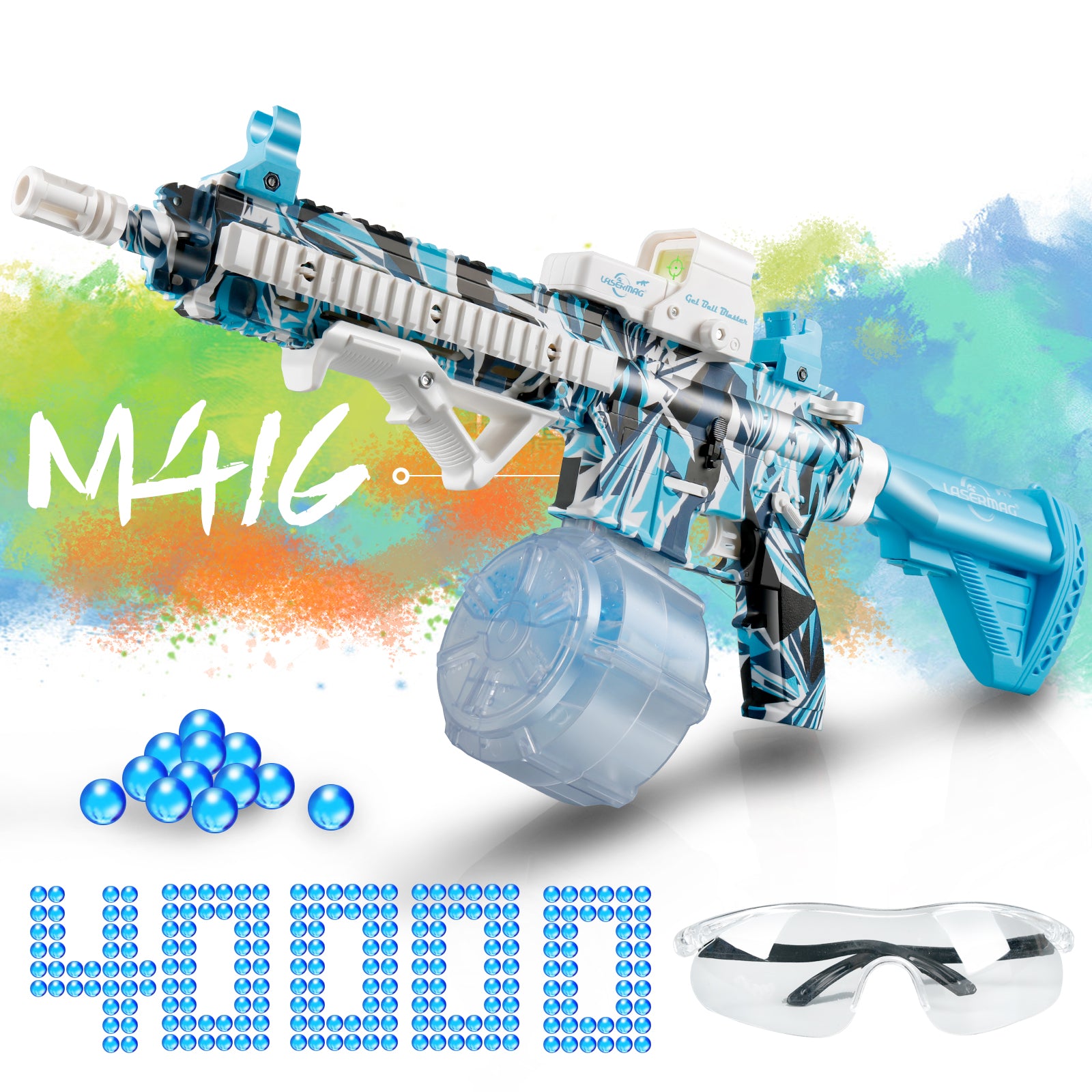 Gel Ball Blaster M416 - 40,000 Free Gel Balls