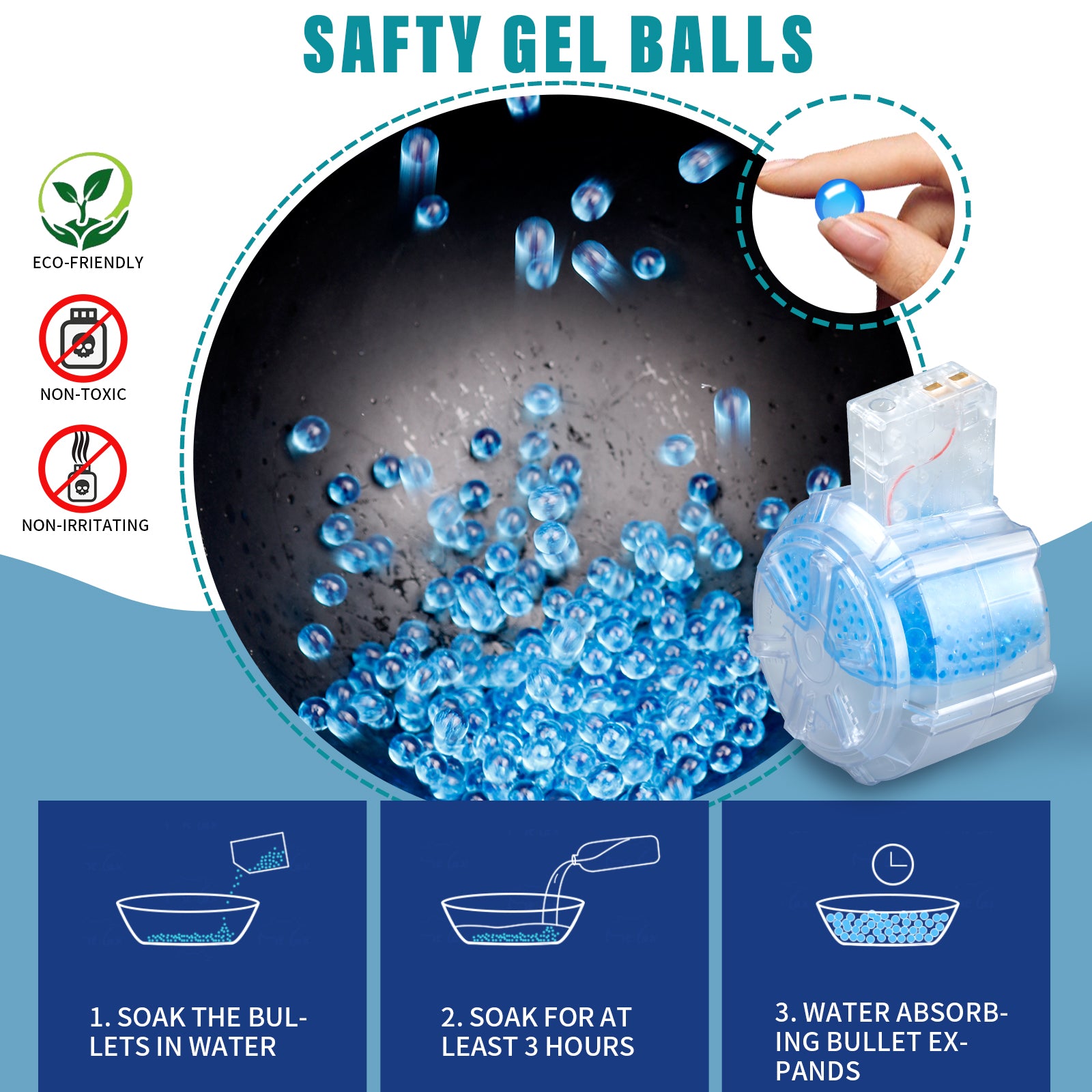 Gel Ball Blaster M416 - 40,000 Free Gel Balls