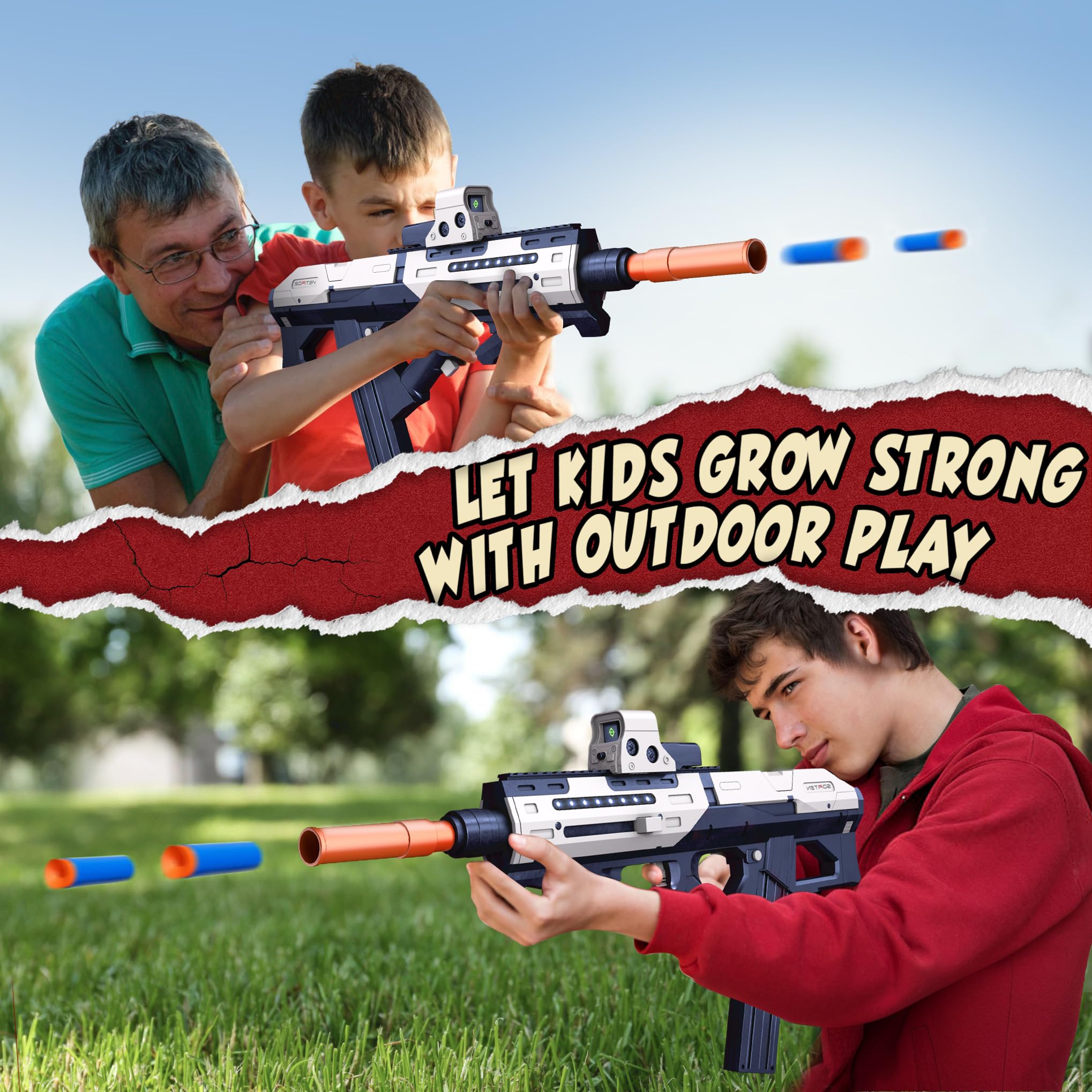 SOFITEN Phasr Tactical Toy Gun Set for Action - Packed Fun